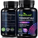Tongkat Ali und Fadogia Agrestis für Männer Ergänzung w/BioPerine - Tonkat-Ali Max Strength 200:1 Extrakt - Long Jack Tongkat-ali für Männer - Muskelwachstum, Leistung & Energie - 120 Pulver Kapseln