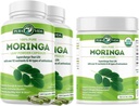 Moringa Capsules 120ct. 500mg Caps. (Pack de 2) et Moringa Poudre 8 oz.