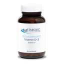 Metabolische Wartung Vitamin D3 5000 IU - Überlegene Absorption reines Vitamin D3 & Vitamin C - extra Stärke Knochen, Immun, Mood + Herz-Kreislauf-Unterstützung, keine Füllstoffe (90 Softgel Kapseln)
