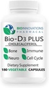 Bio-D3 Plus Boron Vitamin K2 Magnesium & Zink-Unterstützung Herz-Kreislauf Nerves Muskeln Knochen Zähne Zahnfleisch Immune Gesundheit Gewebe Reparatur Balance Hormone Stoffwechsel 180 Vegan Kappen