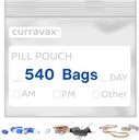 Pillentaschen für Reisepaket von 540 - BPA Free 3 x 2,75 Zoll Pillentasche - Wiederverwendbare Pillentaschen für Medizin mit Schreiben auf Label -Clear Ziplock Pillen Baggis für Reisemedizin Organizer