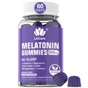 Melatonin Gummies 10mg 20mg für Erwachsene, Extrastärke mit L-Theanin, Ashwagandha, Magnesium, Turmeric, GABA, Zitronenbalm und Kamille für die Unterstützung Gesundheit Circadian Rhythm, Veganer Trauben Flavor