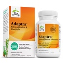 Terry Naturally Adaptra - Ergänzung zur Unterstützung Adrenal Health - Ashwagandha Ergänzung mit Rhodiola Rosea Extract - Kräuterergänzung zur Unterstützung von Energie und Konzentration - 60 Kapseln