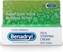 Benadryl Itch Stoppende Creme Extra Stärke 1 oz (Pack von 8)