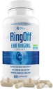 Ring Off (60 Caps) – Tinnitus Relief für Ringen Ohren, Klarer Tinnitus Quieting Ohrring Relief & Restoring Inner Peace, Ginkgo Biloba, Zink Picolinate & More – Effektive Hörgeräte (1)