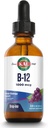 KAL B12 1000 mcg DropIns, hohe Absorptionsflüssigkeit B12 Vitamin, Gesunde Energie Ergänzungen für Stoffwechsel, Herzgesundheit, Nerve, Red Blood Cell Support, Natürliche Grape Flavor B12 Tropfen, 196 Servierungen, 2oz