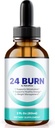 24 Burn Weight Loss Drops, All-Natural Liquid Formula, Premium Nutritional Blend, um eine Active Lifestyle Energy und Fitness zu unterstützen, offizielle 24Burn Gotas Bewertungen (30 Portionen)
