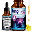 Lung Support Supplement Tropfen mit Wild Mullein Blatt Extrakt für Lunge und Mucus Relief Unterstützung - 2 Fl oz