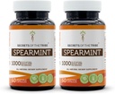 Secrets of the Tribe Spearmint Capsules 1000 mg Spearmint (Mentha spicata) Getrockneter Blatt, Frauenhormon Support Supplement (2x60 Kapseln)