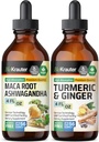 Maca Ashwagandha Tinktur 4 Fl. Oz. & Turmeric Ginger Tinktur 4 Fl. Oz.