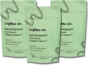 Copina Co. Matcha Beauty Vegan Collagen Booster Drink Blend: Plant Based Collagen Support Smoothie Drink Vegan Creamy Blend | Matcha Flavor | 3 Bags - 25 Portionen pro Tasche