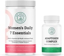 Women's Daily 7 Essentials & Adaptogen Complex Bundle - Komplettes Multivitamin-Pack mit Spannungsanpassungsunterstützung für Frauen Optimale Gesundheit
