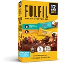 FULFIL Protein Snack Bars, 6 Schokolade Peanut und Caramel & 6 Schokolade gesalzen Caramel, 15g Protein, Pantry Staples, 12 Count