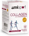 AML Sport - Kollagen mit Magnesium mit Vitamin C-Sticks - Erdbeer-Geschmack - Travel Pack -20 Sticks. Hydrolisiertes Kollagen. Milch, Gluten und Zucker frei.