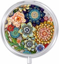 Pillen-Fall, niedliche Reise Pillen-Box für Geldbeutel, Feuchtigkeit Proof Small Medicine Holder, Portable Pocket Medicine Organizer Spender, Vitamine, Cod Liver Öl, Ergänzungen, Mandala Blume zu halten