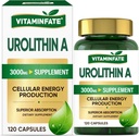 3000 MG Urolithin Eine Ergänzung - 120 Kapseln unterstützt Antioxidans, Enhanced Healthy Aging, Mitochondrial, Cell Repair for Men & Women