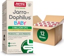 Jarrow Formulas Jarro-Dophilus Baby Probiotic + GOS Prebiotic, Nahrungsergänzung, Gut-Unterstützung für Babys, 2.1 Unze Pulver, 60 Tage Versorgung (Pack von 12)