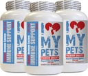 I LOVE MY PETS LLC Immunsystem für Katzen - CAT Immununterstützung - Booster - Healthy Supplement - Katze Allergy Chews - 180 Treats (3 Flaschen)
