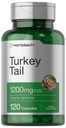 Horbäach Türkei Tail Mushroom Capsules | 1200mg | 120 Count | Non-GMO und Gluten Free Extract