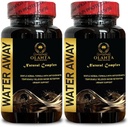 Wasser-Away-Komplex - Immunsystem Booster, Kidney-Unterstützung, Wasser-Säulen Koffeinfrei, natürliche Flüssigkeit Pillen für Wasser-Retention, natürliche Wasser-Away-Säulen Maximale Stärke - 2 Flaschen