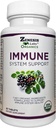 Zenesis Labs Organic Immun Support Supplement Vitamin C, Moringa, Elderberry, Astragalus, Oregano, Ginger, Knoblauch (90 Tabletten, 30 Tage Versorgung)