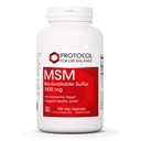 Protokoll MSM Bioverfügbares Schwefel - 1000mg - Unterstützt Joint Health & Healthy Hair, Skin & Nails* - Vegan & Non-GMO - 180 Veg Capsules