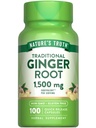 Nature's Truth Ginger Root Capsules | 1.500mg | 100 Count | from Ginger Root Extract | Non-GMO und Gluten Kostenlose Ergänzung