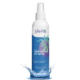 Life-Flo reines Magnesiumöl für Füße und Körper - 100% reines Magnesiumspray aus dem alten Zechstein-Meerbett - Magnesiumölspray für Füße, entspannende und verjüngende Muskeln & Gelenke - 8 Unzen