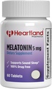 Melatonin 5mg |Sleep Aid Pillen | Natürliche Schlafunterstützung | 100% Drug Free Sleep Aid Supplement | Non-Habit Forming | USA Hergestellt | 60 Count