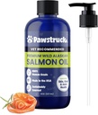 Pawstruck Pure Human-Grade Wild Alaskan Lachsöl für Hunde & Katzen – Omega 3 & 6, Extra Strength Supplement, EPA DHA Fettsäuren für Immununterstützung