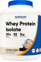 Isolato di proteine del siero di Nutricost (Cookies N Cream) 5LBS