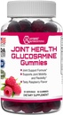 Hybrid Nutraceuticals Joint Health Supplement - Glucosamine Gummis mit Vitamin E - Unterstützung Joint Mobility & Flexibility Support Supplement, Raspberry Flavor - 60 Gummies