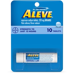 Aleve Tablets mit Naproxen Natrium 220mg NSAID Pain RelieverFever Reducer, 10 Count
