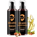 Bart Wash & Conditioner für Männer - Erweichen & Hydrate mit Argan & Jojoba Öl - Controls Dandruff & Juckreiz für einen frischen, glatten & Tangle-freien Bart - 2-Pack (4oz Jeder)