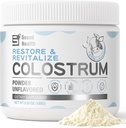 Colostrum Supplement Pulver für Menschen - Bio-Brand Colostrum Supplement für Gut Gesundheit, Haarwachstum, Immununterstützung - Entflammt (50 Servierungen)
