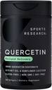Sportforschung Quercetin mit Kokosnuss-MCT-Öl und Sonnenblumen-Lecithin für bessere Absorption - Unterstützt Antioxidante Aktivität und Immungesundheit – Glutenfrei & Non-GMO Verified - 120 Liquid Softgels