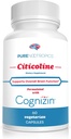 Pure Nootropics - CDP Choline (Citicoline) Kapseln 300 mg Kapseln | 60 Veg Cap Value Pack | Unterstützt kognitive Funktion und Leistung, Gedächtnis, Aufmerksamkeit und Gehirngesundheit | Bioverfügbares Cognizin