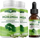 Capsules de Moringa 120ct. 500mg Caps. (Pack de 2) et Huile de Moringa Biologique (2fl oz)
