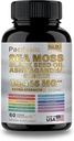 Sea Moss Black Seed Oil Ashwagandha Ginger Vitamin C & D3 mit schwarzem Pfeffer für Herren & Frauen