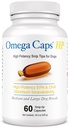 Omega Caps HP Snip Tipps für mittlere und große Hunde hohe Potenz EPA und DHA maximale Bioverfügbarkeit Fischöl Ergänzung Vet Formuliert Made in USA Skin Coat Joint und Herz Gesundheit 60 Kapseln