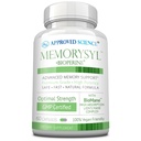 Genehmigte Science MemorySyl - Memory Boosting Supplement - Verbesserung des Fokus und der Konzentration - Schutz gegen kognitive Decline - mit Lion's Mane und BioPerine - 60 Kapseln - Vegan
