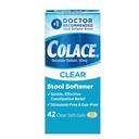Colace Klare Hocker Weichspüler für gentle Effective Constipation Relief, #1 Doctor Empfohlene Hocker Weichspüler Marke, Dye Free, 50 mg Docusate Kapseln, 42 Count