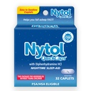 Nytol Quick Caps Nighttime Sleep Aid with Diphenhydramine HCI, Easy-to-Swallow Caplets to Fall Asleep Fast, 32 Count