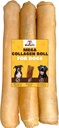 Woofley's Extra Thick Collagen Roll (10-12 Zoll - 3 PCS) - Chews für Hunde - Bully Stick Rawhide Alternative Hundekauen Keine versteckte Knochen für mittlere und große Hunde