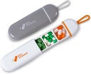 Reise Pille Organizer,Mini Pille Fall 3 Komponenten Tragbare Pille Fall,Wasserdicht Medikamente Tasche Beutel für Männer Füllung Vitamine Drogen Fisch Öl Ergänzungen (Weiß / Grau)