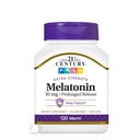 Melatonin 10mg Extra Strength Tablets aus dem 21. Jahrhundert, (120 Count), verlängerte Freilassung Schlafhilfe für Erwachsene, fördert Entspannung & Restful Sleep, Non-Habit Forming, Glutenfrei, Non-GMO