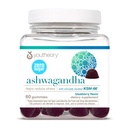 Youtheory Ashwagandha - Vegetarische Energie- und Stressunterstützungsergänzung mit Bio KSM-66 & Ginger Extract - Low Sugar - Blueberry, 60 Gummies (30-Day Supply)