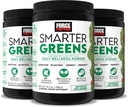 Kraftfaktor Smarter Greens Tägliches Wellness-Pulver 3-Pack zur Unterstützung von Energie, Immunität & Verdauung, Greens-Pulver, Superfood-Pulver mit Vitaminen, Mineralien & Probiotika, Unflavored, 90 Portionen