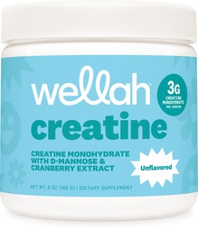 Wellah Creatine für Frauen (50 Servierungen, Unflavored) - Kreatin Monohydrat mit Dandelion & Cranberry Extract