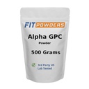 Alpha-GPC Pulver 500 Gramm, Non-GMO Alpha GPC Ergänzung Choline Pulver, Vegan, Dritte getestet, Pre-Workout, Speicher und Fokus, mit Scoop